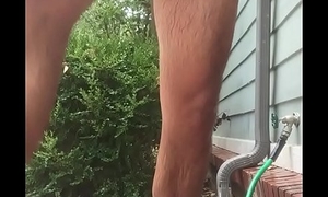 shaved hot cock legal age teenager outside shower unmask snoop