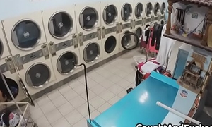 Stealing bigtit legal age teenager screwed at one's fingertips laundromat